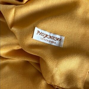 Golden Pashmina Scarf